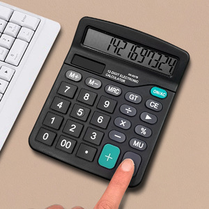 Calculadora aritmética de pantalla grande, calculadora financiera y contable para estudiantes de 12 dígitos, calculadora de doble alimentación con energía solar - Product Image 2