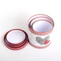 Ensemble de 3 seaux à fleurs cylindriques de haute qualité, boîte cadeau, boîte à fleurs ronde