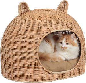 Cama Ecológica para Perros y Gatos, Tipo Cueva, para Todas las Estaciones, Sólida, Suave, de Alta Calidad, Desmontable y Lavable, para el Descanso y el Sueño de las Mascotas - Product Image 6