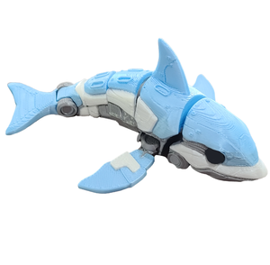 WANCAI - Modelo de Delfín Impreso en 3D, Juguete de Plástico con Articulaciones, Color Personalizado para Decoración del Hogar, Regalo, Escritorio, Coche, Juguete de Animal Marino - Product Image 3