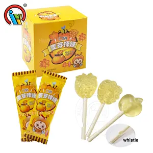 Lecca-lecca candy fruit shape malto candy Lollipop con fischietto