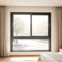 Fenêtres coulissantes en aluminium à double vitrage trempé insonorisées sur mesure pour maisons et villas – Fabricant
