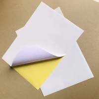 Impression offset de papier d'étiquette Oneside adhésif brillant de miroir d'autocollant enduit par fonte