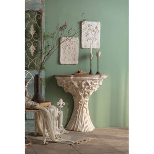 Table <span class=keywords><strong>console</strong></span> <span class=keywords><strong>d</strong></span>'entrée simple italienne en Mgo sculptée, table <span class=keywords><strong>d</strong></span>'appoint élégante et unique, table <span class=keywords><strong>console</strong></span> moderne bon marché avec plateau en bois - Product Image 3