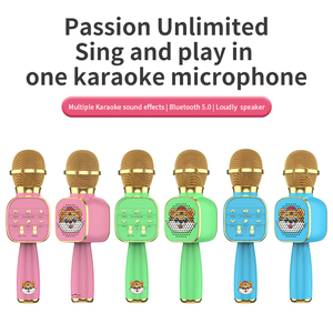 Mikrofon Karaoke Nirkabel Terbaru 2022, Mikrofon Karaoke Bluetooth, Pabrik OEM, Mikrofon Portabel dengan <span class=keywords><strong>Speaker</strong></span> untuk Pesta di Rumah, Mikrofon Bernyanyi - Product Image 2