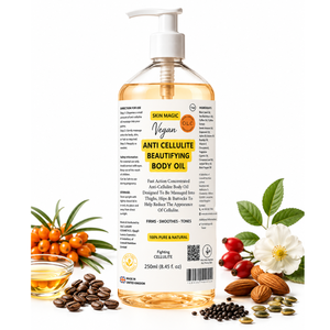 Aceite de Masaje Corporal 250ml Anticelulítico Reafirmante Tonificante Vegano Nutritivo Hidratante Cuidado de la Piel - Product Image 3