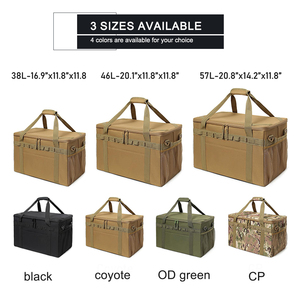 Bolsa de Almacenamiento Táctica para Camping, Bolsa de Transporte Multiusos, Organizador de Cocina para Camping con Soporte para Hacha, Correa para Hombro, Equipo Resistente para Exteriores - Product Image 2