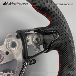 Volante Deportivo Personalizado de Fibra de Carbono de 3 Radios con LED Inteligente de RPM para I30N I20N Elantra N-line Fastback 2018-2026 - Product Image 4