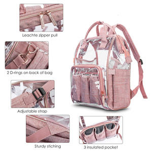 <span class=keywords><strong>Sac</strong></span> <span class=keywords><strong>à</strong></span> <span class=keywords><strong>dos</strong></span> transparent en PVC pour bébé/couches, imperméable, polyvalent pour les sorties, les spectacles et les voyages (<span class=keywords><strong>personnalisable</strong></span>) - Product Image 4