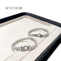 Fournisseur en gros de colliers pour femmes avec fermoir carré pavé de zircons, double rangée de perles imitation et entretoises, pour anniversaire, OEM, stock en vrac