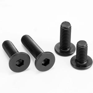 נירוסטה שחורה ברגים ראש אולטרה דק m6m8 מחברים ברגי שקע משושה ראש שטוח ברגי ראש שטוח - Product Image 6