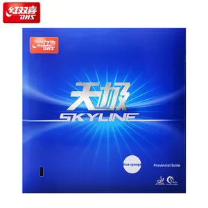 DHS Skyline TG2 professionale blu Tennis da tavolo copertura in gomma spugna attrezzature sportive ad alte prestazioni - Product Image 1