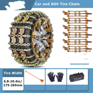 Nouvelles chaînes à <span class=keywords><strong>neige</strong></span> antidérapantes en acier avec griffes de tigre, conception universelle à trois maillons - Product Image 3