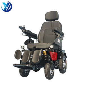 Fauteuil roulant électrique tout-terrain avec batterie pour personnes à mobilité réduite, fonction inclinable, assistance à la marche, stabilité accrue - Product Image 2