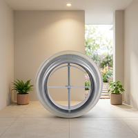 Hotte de ventilation ronde réglable de 6 pouces à surface métallique épaissie et peinture cuite, à prix abordable