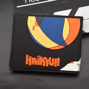 Venta al por mayor <span class=keywords><strong>Haikyuu</strong></span> <span class=keywords><strong>Manga</strong></span> patrón de dibujos animados monedero PU cuero Anime cartera corta - Product Image 2