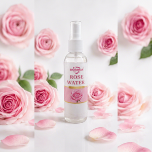 Poudre d'eau de rose aux herbes BHAMMAR 100ml pour tous types de peau, soin liquide écologique du Gujarat avec épilation indolore - Product Image 1