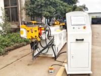 Machine de pliage de tubes et de tuyaux carrés en cuivre, en acier inoxydable, électrique, CNC, hydraulique