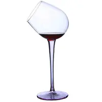 Satış mükemmel kullanımlık tek duvar kokteyl cam bardak el üflemeli cam şarap bardakları