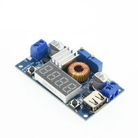 Module d'alimentation abaisseur 5A XL4015 à tension/courant constants avec affichage LED de tension et courant pour charge de batterie au lithium