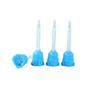 Tubos de mezcla de transporte de goma de silicona para odontología azul SJ, boquillas de impresión desechables, puntas de mezcla estáticas - Product Image 5