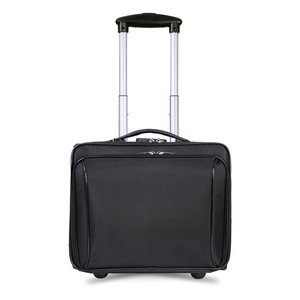 Valise de voyage à roulettes résistante à l'usure en tissu Oxford, sac de transport portable avec fermeture éclair, valise à roulettes pivotante - Product Image 2