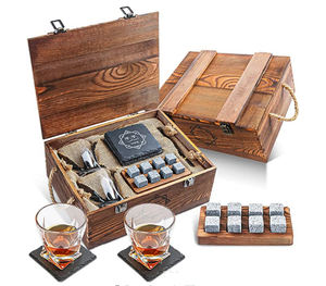 Custom Wholesale Basalt Whiskey Ice Stone Slate Coaster Set <b>Twisted</b> Whisky Glass Gift for Men Dad Hubby <b>Bar</b> Accessories - Product Image 2