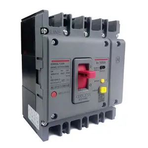 DELIXI CDM3LE Serie Kompakt leistungs schalter mccb 16-630A 3P 4P DC AC mit doppelter Isolierung