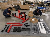 Banc d'hyperextension à 45 degrés, Chaise romaine, Appareil d'extension dorsale, Entraîneur de force du bas du dos et du tronc, Équipement de fitness commercial pour salle de sport