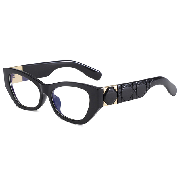 New Women's Glasses Frame Luxury Brand Designer Rectangular Style Hot Selling PC Glasses Frame Anti Blue Light Glasses