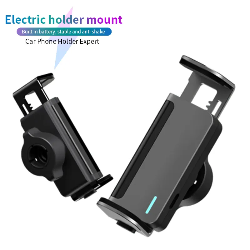 Car Phone Holder Vent Mount for iPhone 13 Mini Car Holder Portable Electric Clip Door Metal Fashion Texture