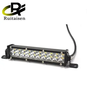 Barre lumineuse Led à double rangée Ultra mince de 7 pouces 60W 6000K 12V pour voitures tout-terrain SUV UTE Pick-up camions 4x4 motoneige