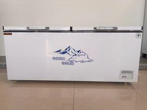 Congélateur horizontal à double <span class=keywords><strong>porte</strong></span> pour cuisine avec réfrigérateur vertical à ouverture par le haut et congélateur profond - Product Image 4