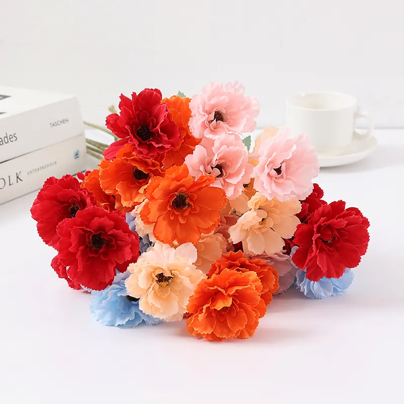 六頭菊人工シルクフラワー植物の結婚式の装飾デイジー