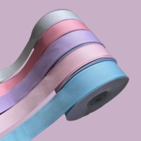 Ruban en coton de qualité supérieure, 49 couleurs disponibles, logo de marque personnalisé imprimé, ruban en coton pur pour emballage cadeau et décoration
