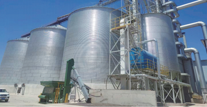 Large Capacity 2000ton-10000ton Galvanized Steel Flat Bottom Grain <b>Bin</b> Seeds Storage Silo Ventilation System Poultry Farm - Product Image 3