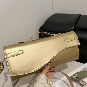 Vendita Diretta dalla Fabbrica, Personalizzazione di Borse a Spalla e Pochette da <span class=keywords><strong>Donna</strong></span> in Platino con Fodera in Poliestere e Pelle PU, Vendita all'Ingrosso - Product Image 3