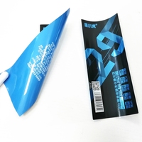 Etiqueta Adhesiva de Vinilo Esmerilado con Recubrimiento de Aceite de Alto Brillo y Protección UV, Rollo de Etiquetas Flexográficas para Botellas de Agua y Bebidas