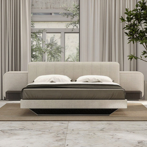 <span class=keywords><strong>Letto</strong></span> Matrimoniale King Size di Lusso Moderno in Legno Massello e Pelle, Set di Mobili Imbottiti per <span class=keywords><strong>Camera</strong></span> <span class=keywords><strong>da</strong></span> <span class=keywords><strong>Letto</strong></span> Principale, Ideale per Matrimoni - Product Image 3