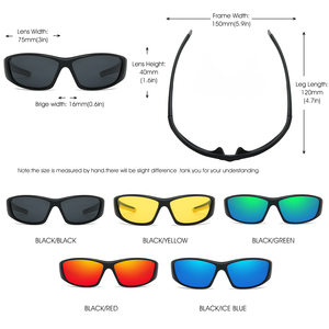 แว่นตากันแดดขับรถเล่นกีฬากลางแจ้งแฟชั่นผู้หญิงผู้ชายแว่นตากันแดดสีเหลืองสำหรับกลางคืนแว่นตาโพลาไรซ์คุณภาพสูงสำหรับขี่จักรยาน - Product Image 6
