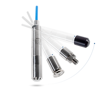 Capteur de niveau hydrostatique industriel MICROSENSOR MPM426WPF avec protection IP68 et matériau SS316L