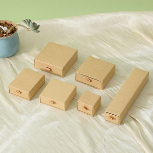 Custom LOGO Paper Cardboard Drawer Jewelry Packaging <strong>Box</strong> Gift Necklace Earring Bracelet Ring <strong>Box</strong> Ecrin Bague Caja Verde Joyas - Product Image 4