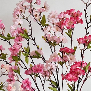 45 Cabezas de Flores de Cerezo Artificiales con Hojas para Decoración del Hogar, Diseño Floral para Bodas, Paisajismo Exterior - Product Image 3