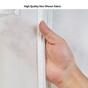 High Quality Non Woven Wedding <b>Dresses</b> Wedding Gown <b>Cover</b> Reusable Custom Garment Bags Wholesale - Product Image 4