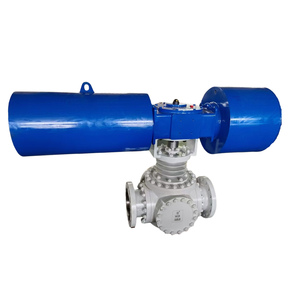   หน้าแปลนน้ำมันทนความร้อนสูง ANSI300LBS DN250 สแตนเลส 304 แบบ T/L บอลวาล์วสามทาง - Product Image 1