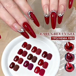 เจลทาเล็บ ZRKGEL 12 สี สวยงาม สีแดงยอดนิยม ปราศจากสาร HEMA/TPO สีชัดเจน แถมฟรีตัวอย่าง ชุดเจลทาเล็บสำหรับทำเล็บแบบ UV/LED - Product Image 1