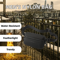 Tas Selempang Ringan Bahan Nylon dengan Ritsleting, Stylish untuk Pria, Bernapas, Modis, Cocok untuk Perjalanan Outdoor, Olahraga, OEM/ODM Tas Dada Pria