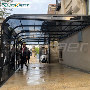 Couverture de <span class=keywords><strong>piscine</strong></span> en polycarbonate rétractable extérieure personnalisée à <span class=keywords><strong>prix</strong></span> d'usine couverture de patio rétractable à charge de neige élevée - Product Image 3