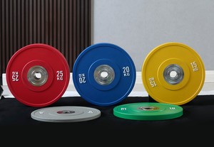 Цветные резиновые бамперные диски Smartfit для свободных весов (кг/фунты) оптом от производителя - Product Image 5