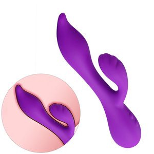 充電式クリトリスバイブレーター大人のおもちゃ女性用防水シリコーンウサギバイブレーター G スポットディルド大人のホット販売 - Product Image 1